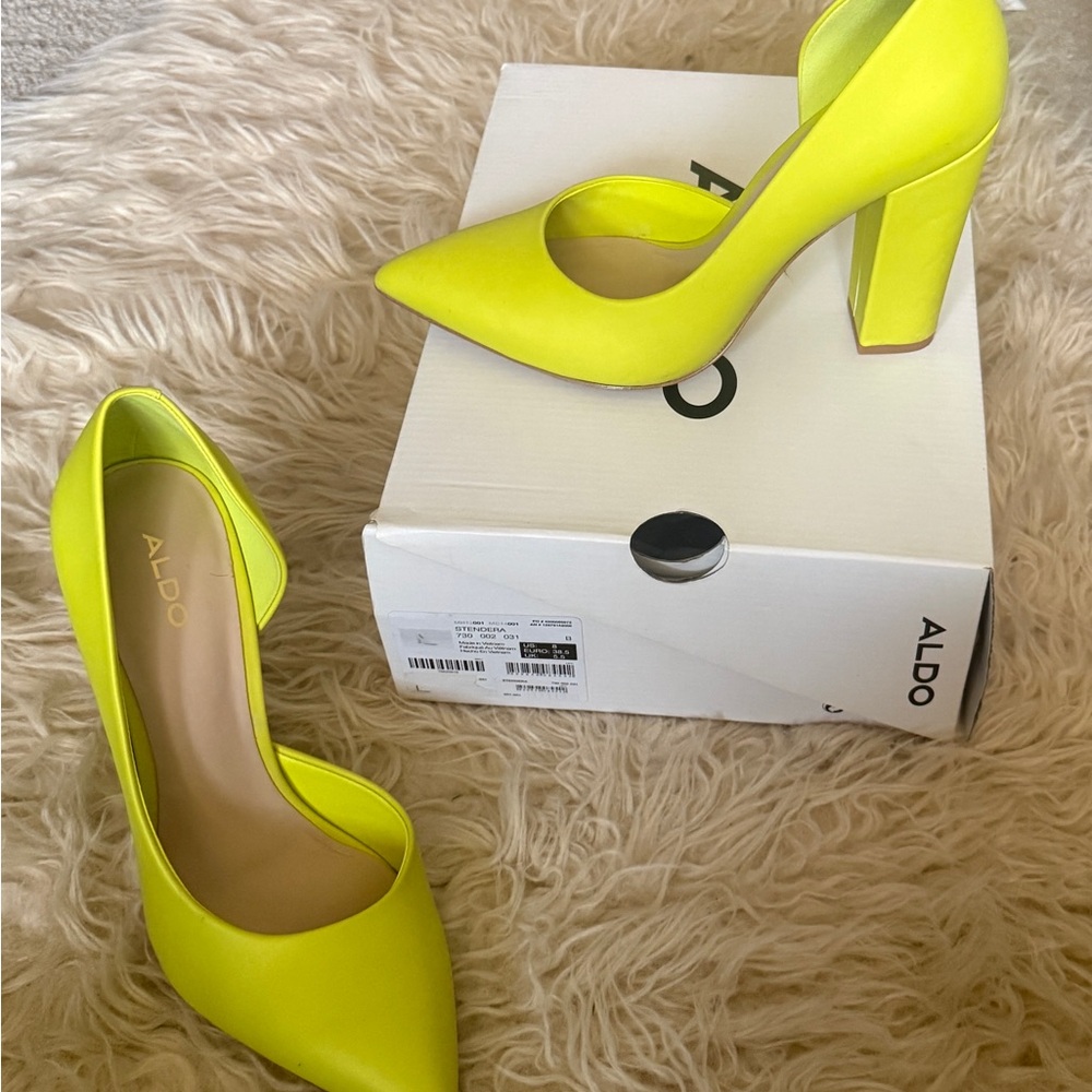 Aldo Bright Yellow Women's Heels